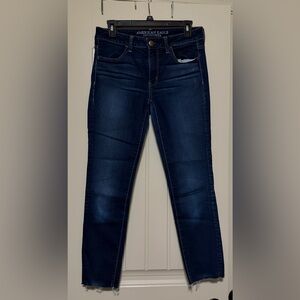 American Eagle Outfitters Women's Skinny Jeans - Dark Blue Wash